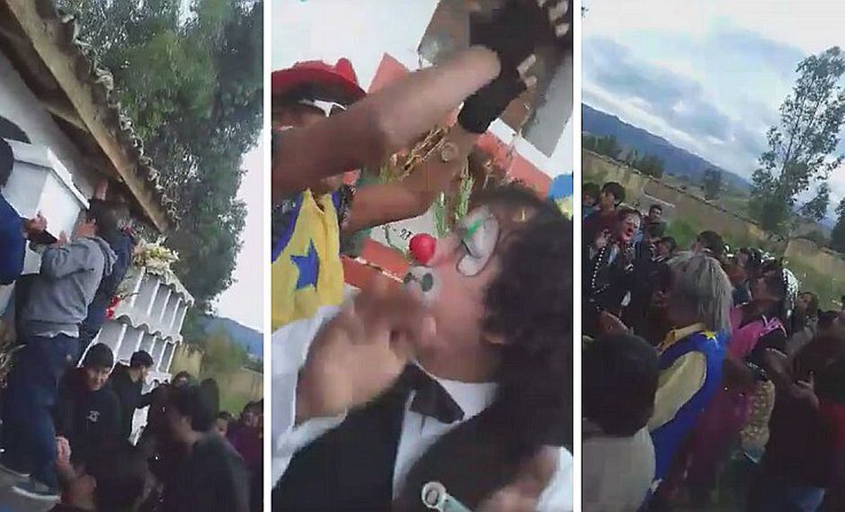 Payasito 'Pizarrita' es despedido con "hora loca" en su entierro (VIDEO)