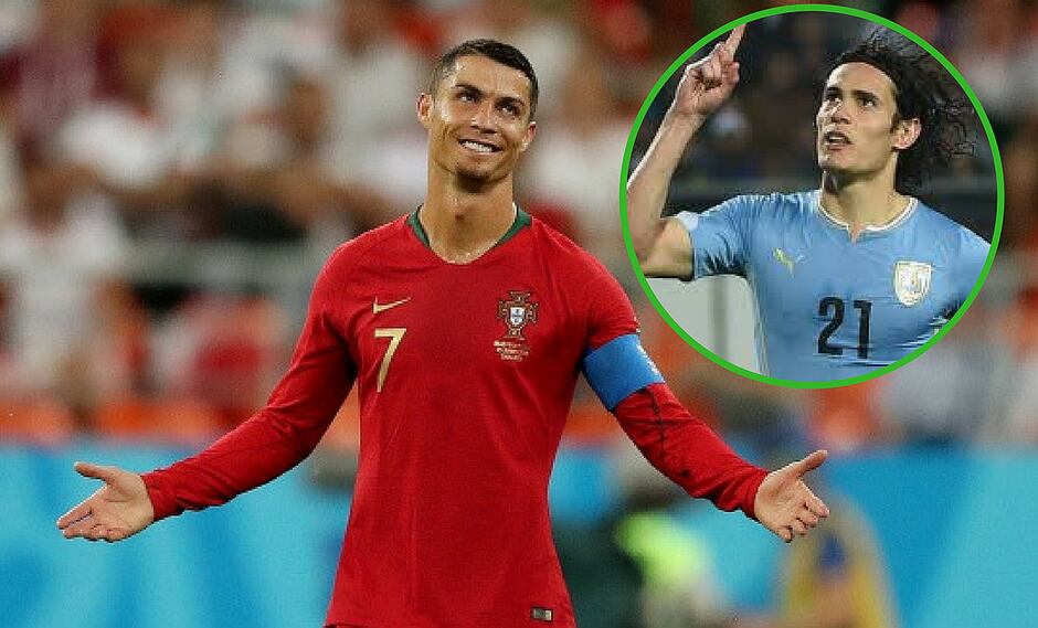 El humilde gesto de Cristiano Ronaldo que tuvo con Edinson Cavani cuando se enfrentaron el mundial