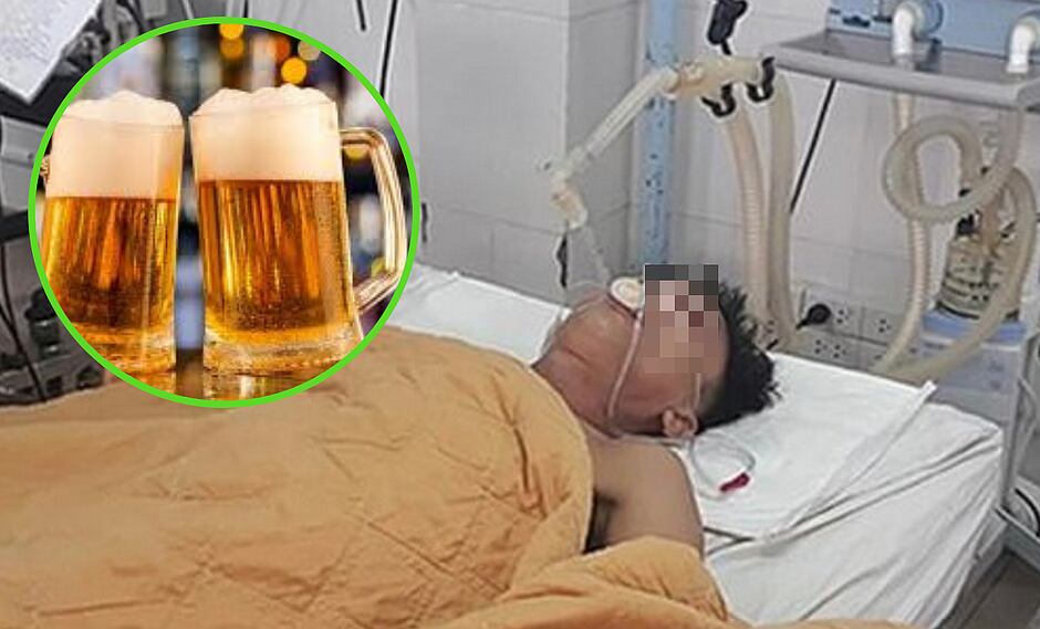 Médicos salvan a hombre de coma alcohólico con 15 latas de cerveza