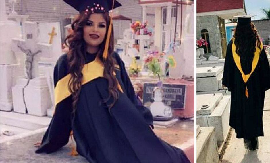 Graduada visita a su madre en el cementerio: "Te prometí que iba a ser abogada" (FOTOS)