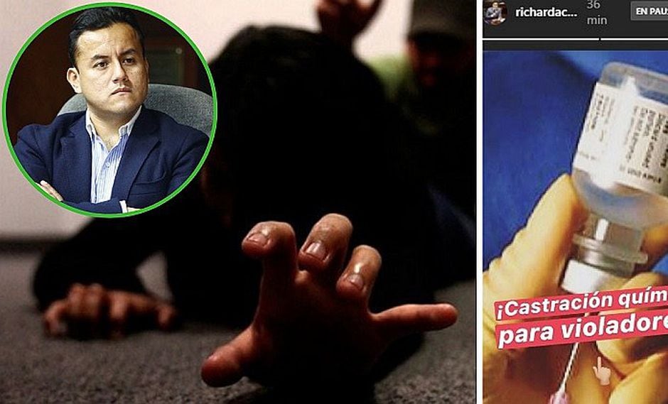 Richard Acuña exigió castración química para violadores, pero no estuvo en la votación