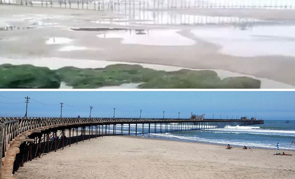 Mar se retira casi un kilómetro en turística playa Pimentel y hace pensar lo peor a todos (FOTOS)