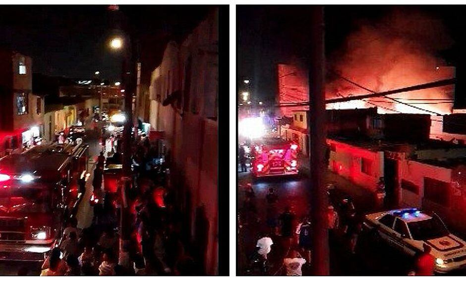 Bomberos controlan incendio en Barrios Altos