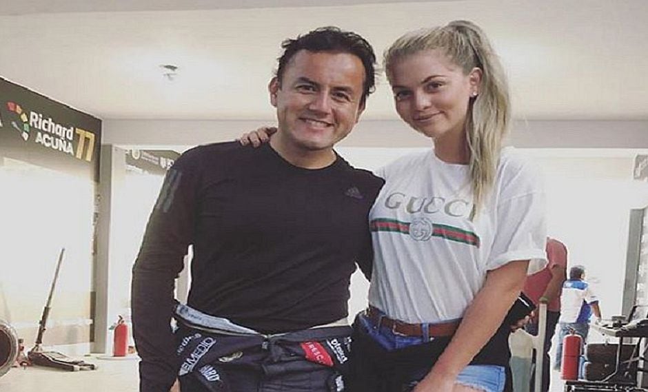 Brunella Horna no deja solo a Richard Acuña y lo apoya en La Chutana (FOTOS)