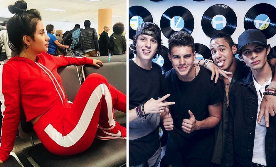 Thamara Gómez: Integrante de CNCO le dio un besito (VIDEO)
