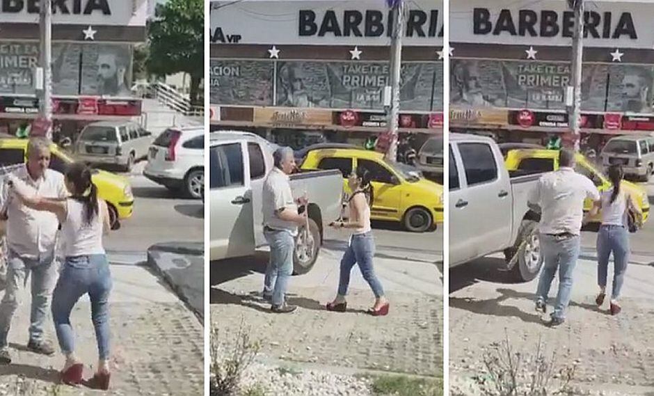 Mujer encuentra a su esposo con la amante y se venga de la peor manera (VIDEO)
