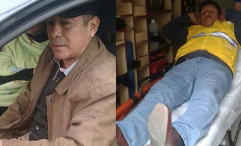 ¡El colmo! Policía ingresa a carril del Metropolitano y atropella a trabajador