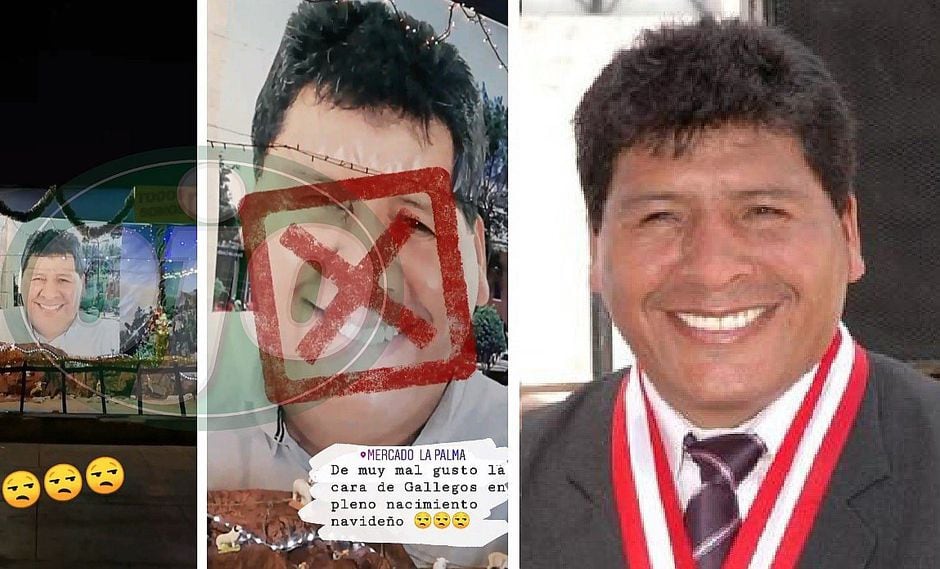 Elegido gobernador de Ica coloca nacimiento y lo corona con su foto (VIDEO)