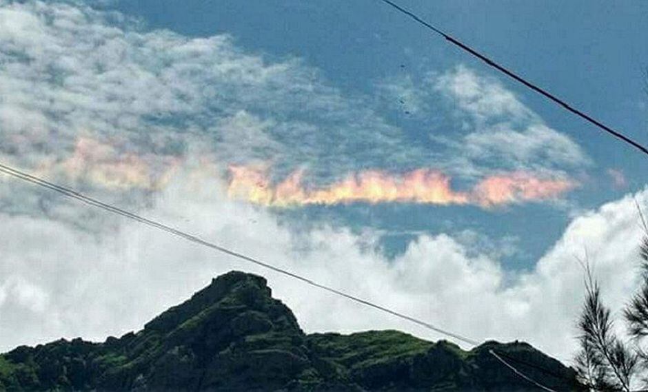 Chiclayo: "arcoíris de fuego" sorprende a pobladores (FOTOS)