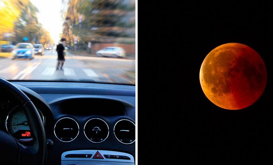 Pareja contemplaba la "luna roja" y fueron atropellados por un patrullero