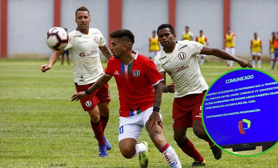 Universitario vs Unión Comercio fue cancelado abruptamente en Panamericana TV