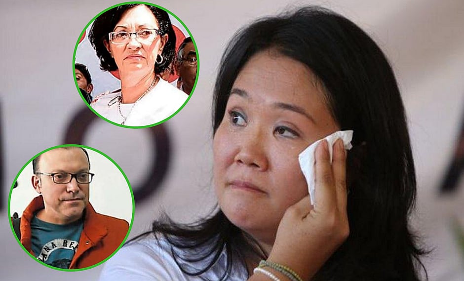 Asesores de Keiko Fujimori, Pier Figari y Ana Herz fueron detenidos en plena marcha