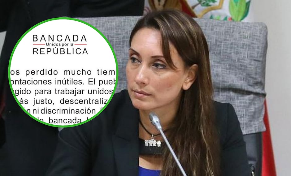 Congresista Patricia Donayre crea nueva bancada llamada “Unidos por la República”