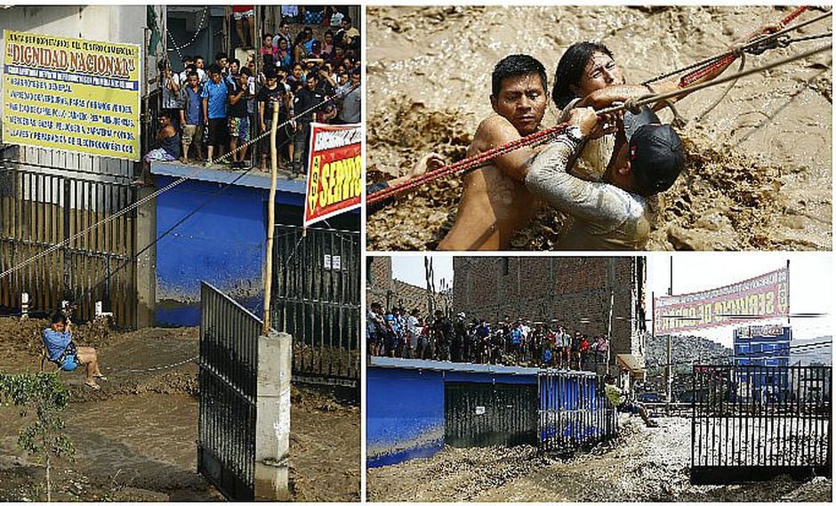 Huachipa: río Rímac demuestra toda su furia y aisla a cientos de familias (FOTOS)