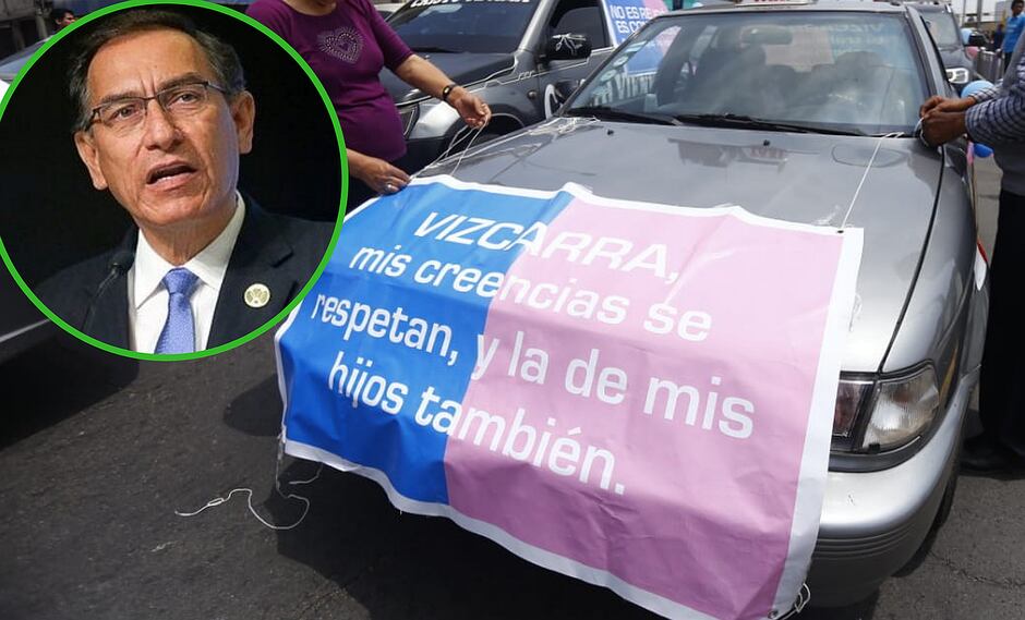'Con mis hijos no te metas' envía mensaje al presidente Martín Vizcarra (FOTOS)