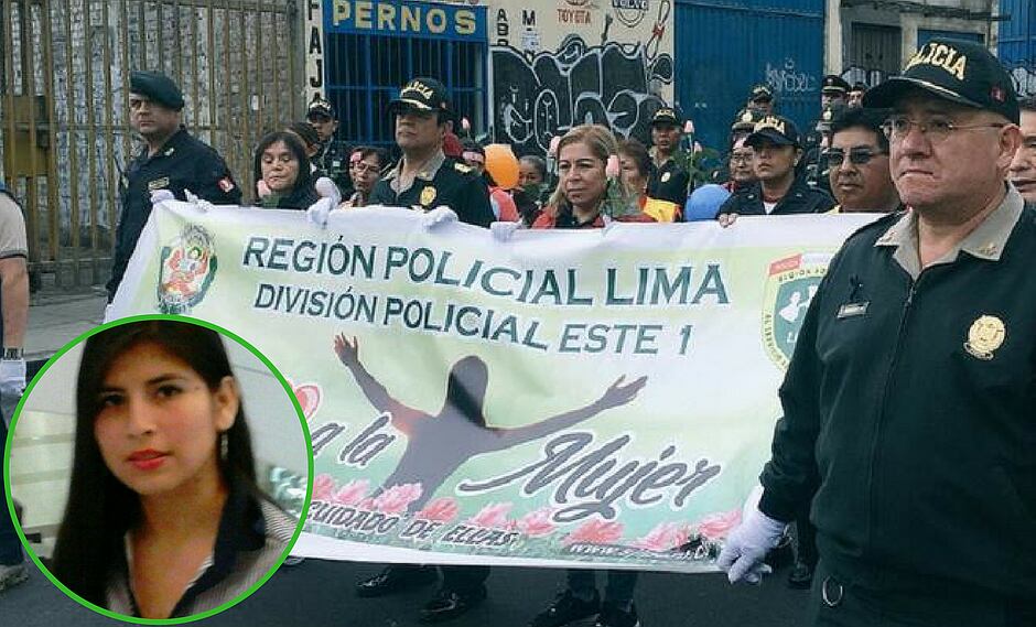 PNP realiza multitudinaria marcha por la muerte de Eyvi Ágreda
